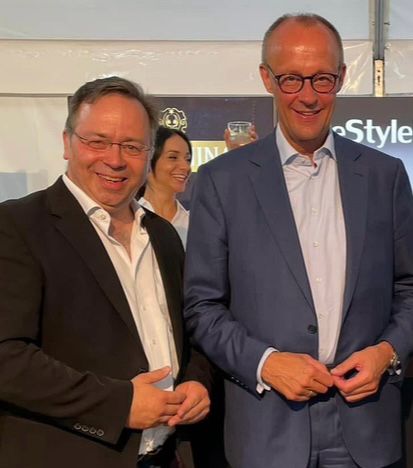 Patrick Meinhardt mit Friedrich Merz