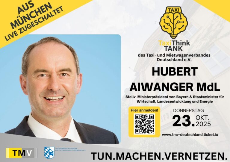 Think Tank des TMV: Live-Zuschaltung von Staatsminister Hubert Aiwanger