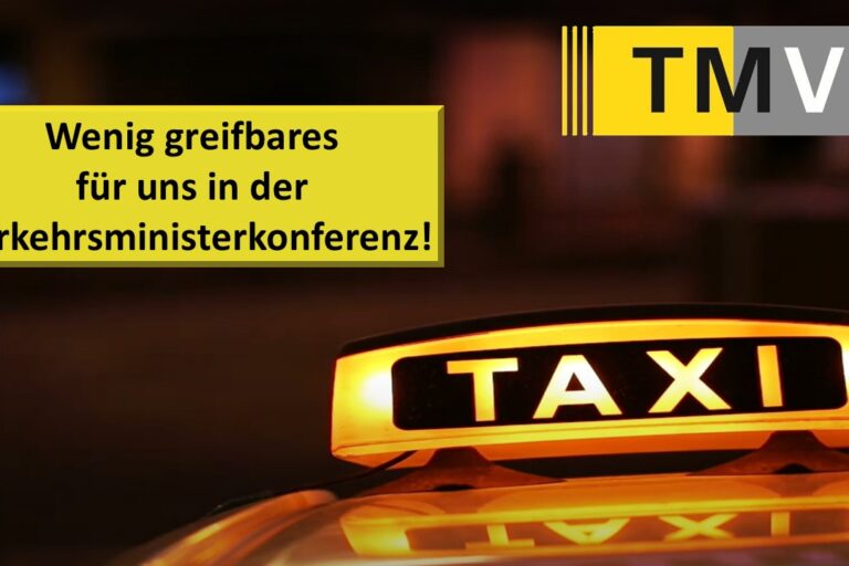 Wenig greifbares für uns in der Verkehrsministerkonferenz!